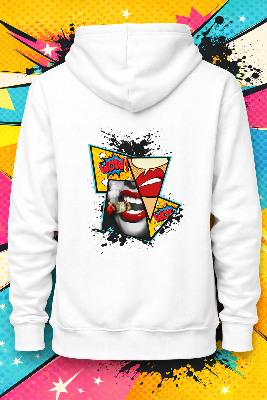 Hanorac Pop Art WOW – Streetwear Hoodie | Design Graphic Modern - imagine 2