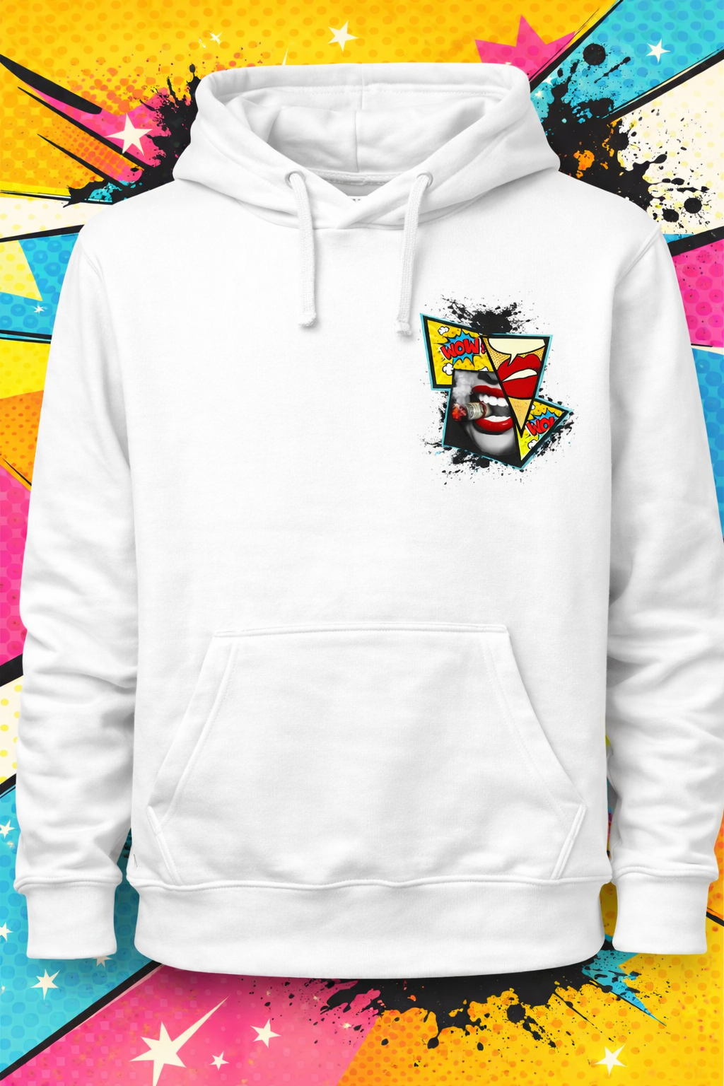 Hanorac Pop Art WOW – Streetwear Hoodie | Design Graphic Modern