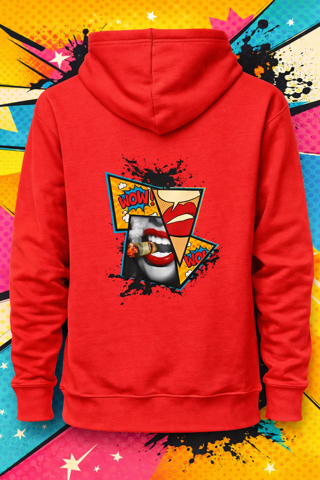 Hanorac Pop Art WOW – Streetwear Hoodie | Design Graphic Modern - imagine 4