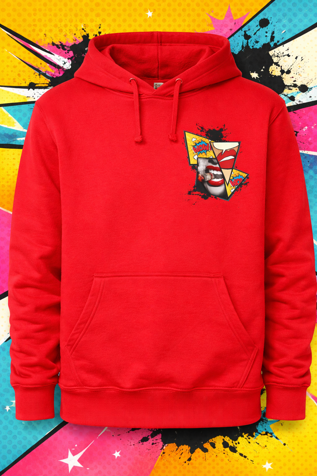 Hanorac Pop Art WOW – Streetwear Hoodie | Design Graphic Modern - imagine 3