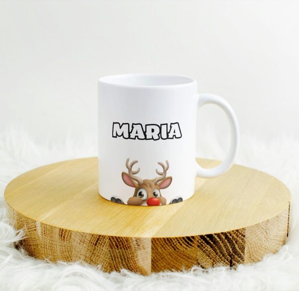 Cană cu ren - ”MARIA”