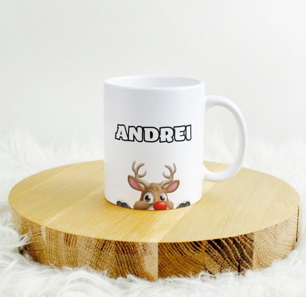 Cană cu ren - ”ANDREI”
