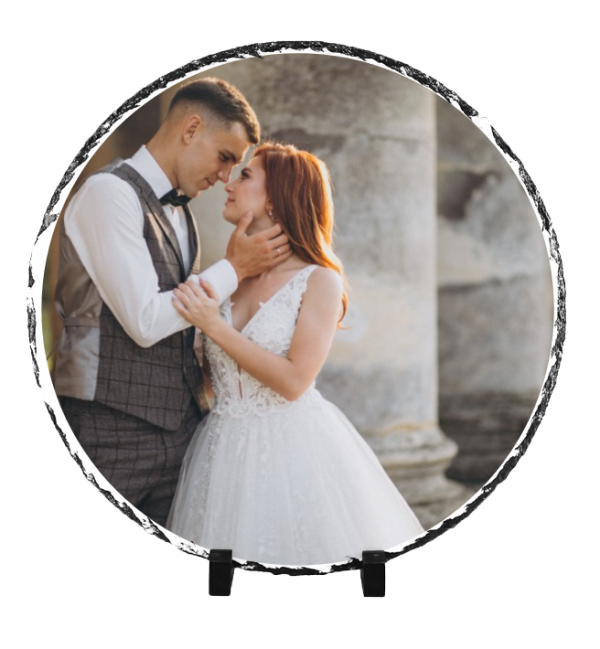 Placa de ardezie rotunda 20 cm - imagine 3