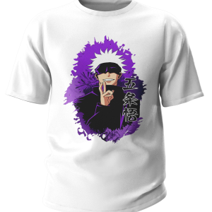 Tricou "Anime" Alb