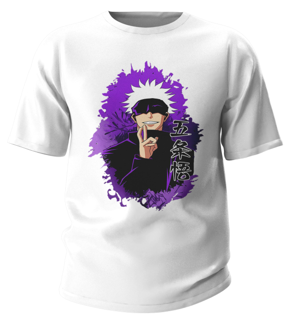 Tricou "Anime" Alb