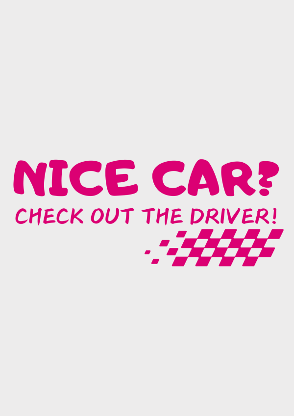 Sticker auto ”Nice Car” 6x15 cm - imagine 8