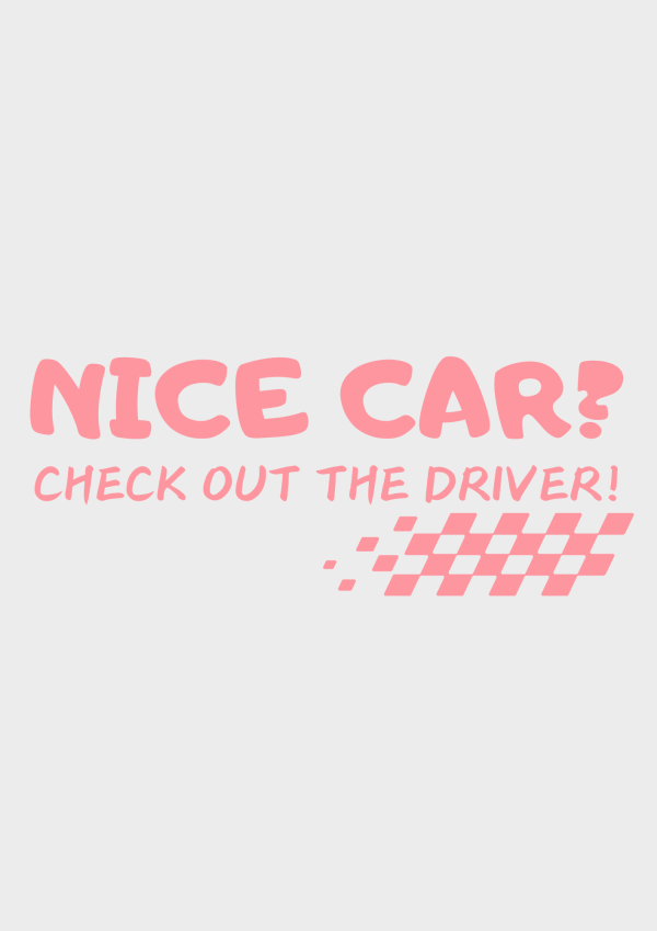 Sticker auto ”Nice Car” 6x15 cm - imagine 7