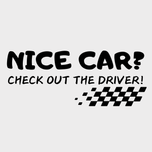 Sticker auto ”Nice Car” 6x15 cm