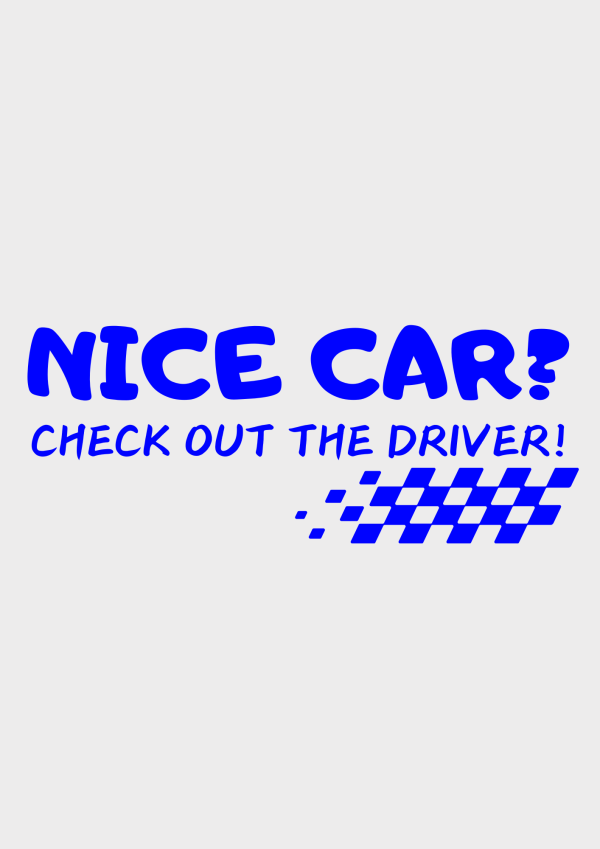 Sticker auto ”Nice Car” 6x15 cm - imagine 6