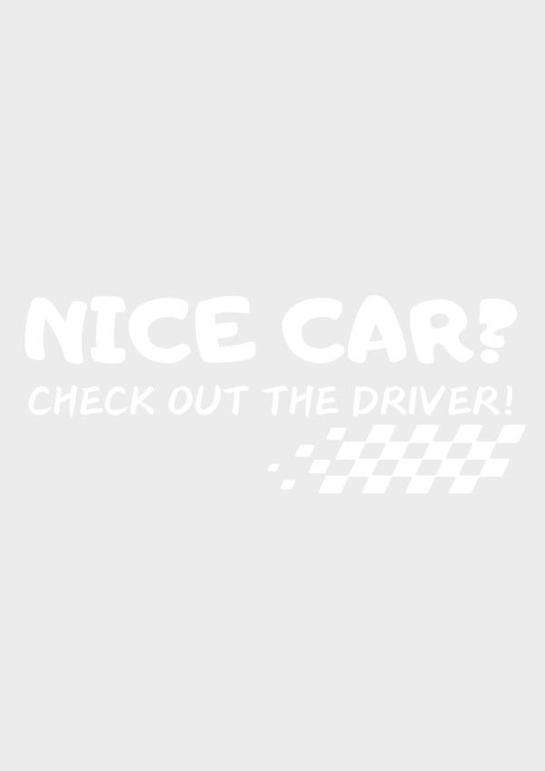 Sticker auto ”Nice Car” 6x15 cm - imagine 3