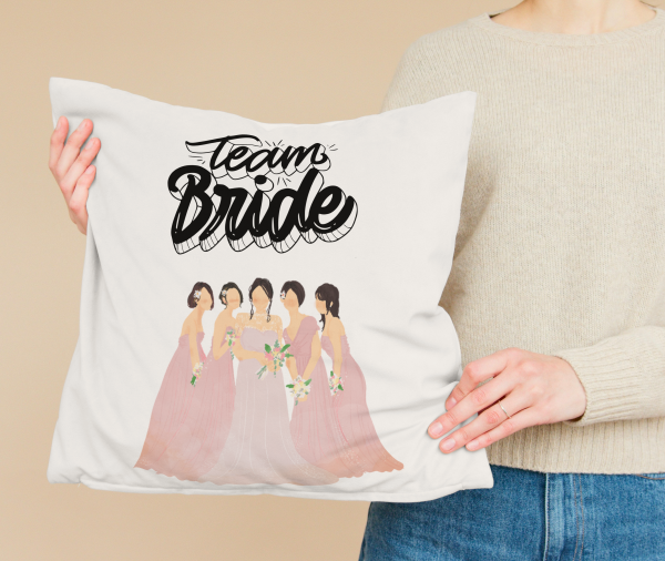 Perna personalizata 40x40 ”Team BRIDE”!