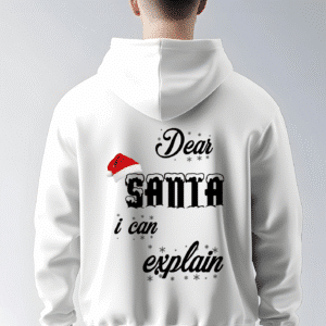 Hanorac „Dear Santa, I Can Explain” – Cadou Amuzant de Crăciun